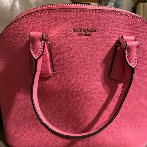 Kate Spade Dome shape top zipper leather satchel